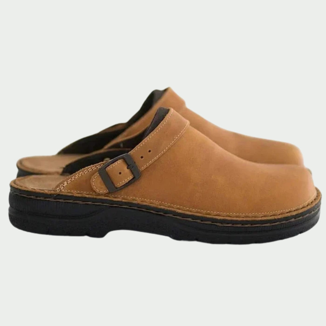 Pantouffles orthopédiques en cuir Eckhart