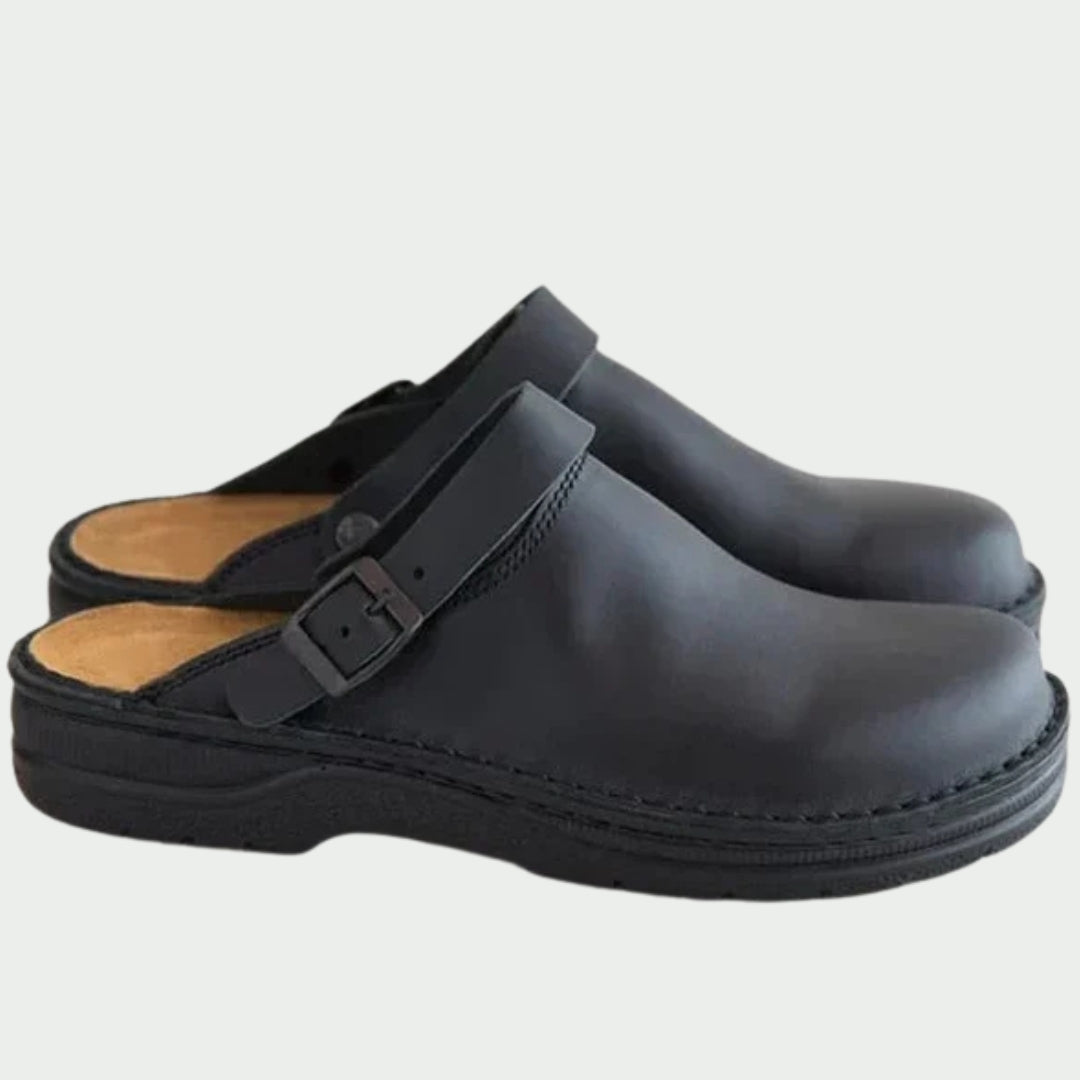 Pantouffles orthopédiques en cuir Eckhart