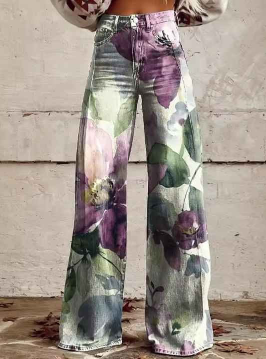 ALESSIA | Pantalons Boho Vintage au Style Unique et Raffiné