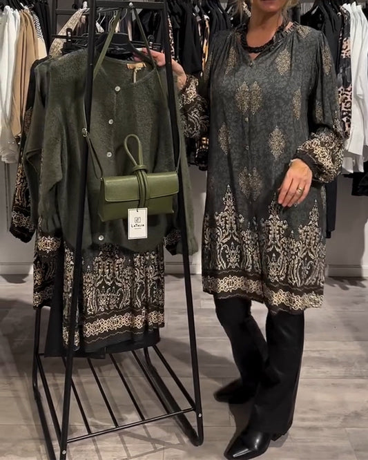 Ilse | Robe vintage inspirée avec boutons
