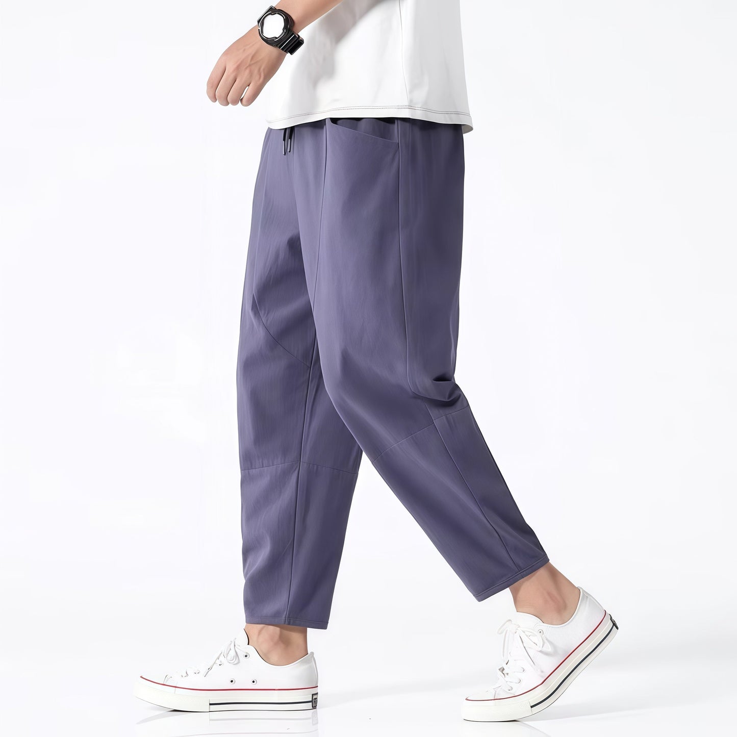 Pantalons en coton décontractés