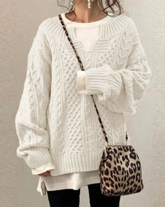 ZAYLA - PULL EN MAILLE STYLE BOHÈME