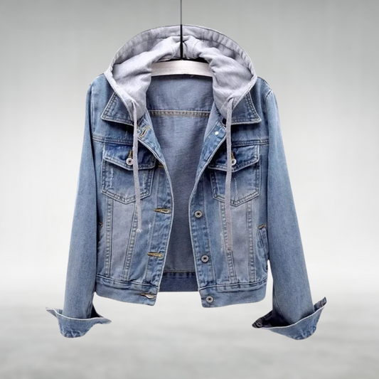 Zoe™ | Veste en jean à capuche