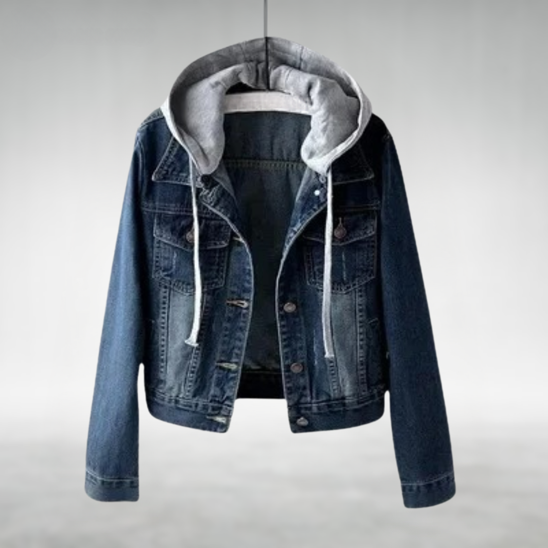 Zoe™ | Veste en jean à capuche