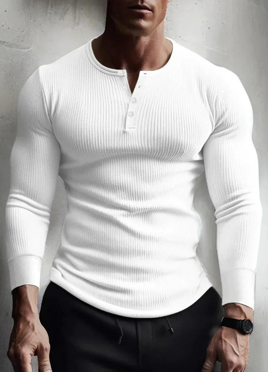 Zander | Chemise À Manches Longues Pour Homme  | Blanc