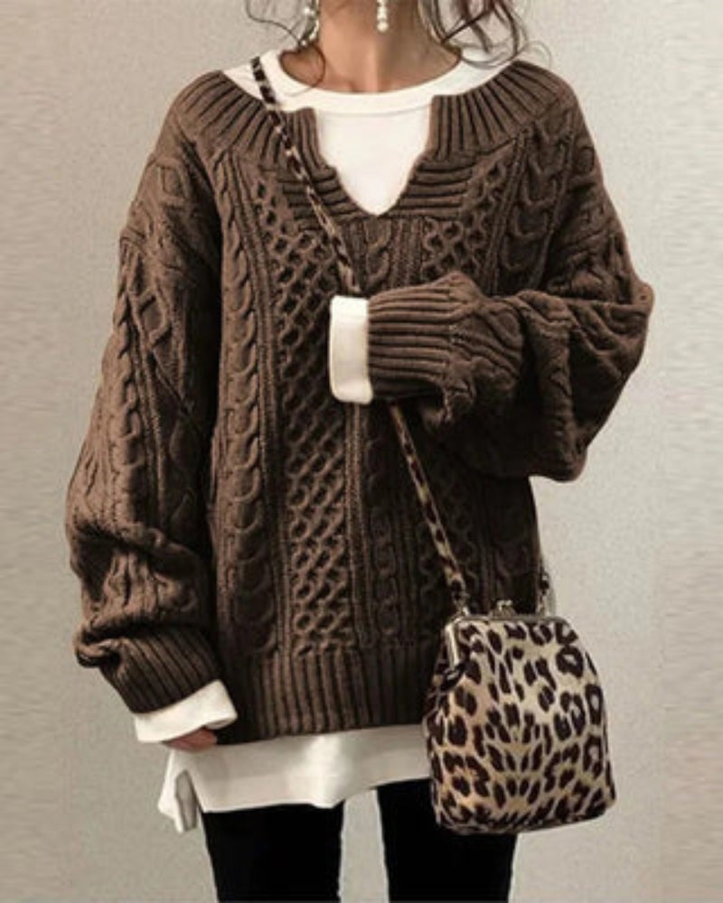 ZAYLA - PULL EN MAILLE STYLE BOHÈME