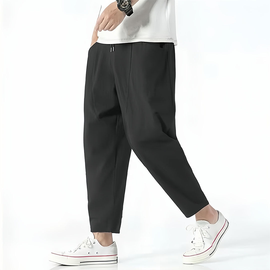 Pantalons en coton décontractés