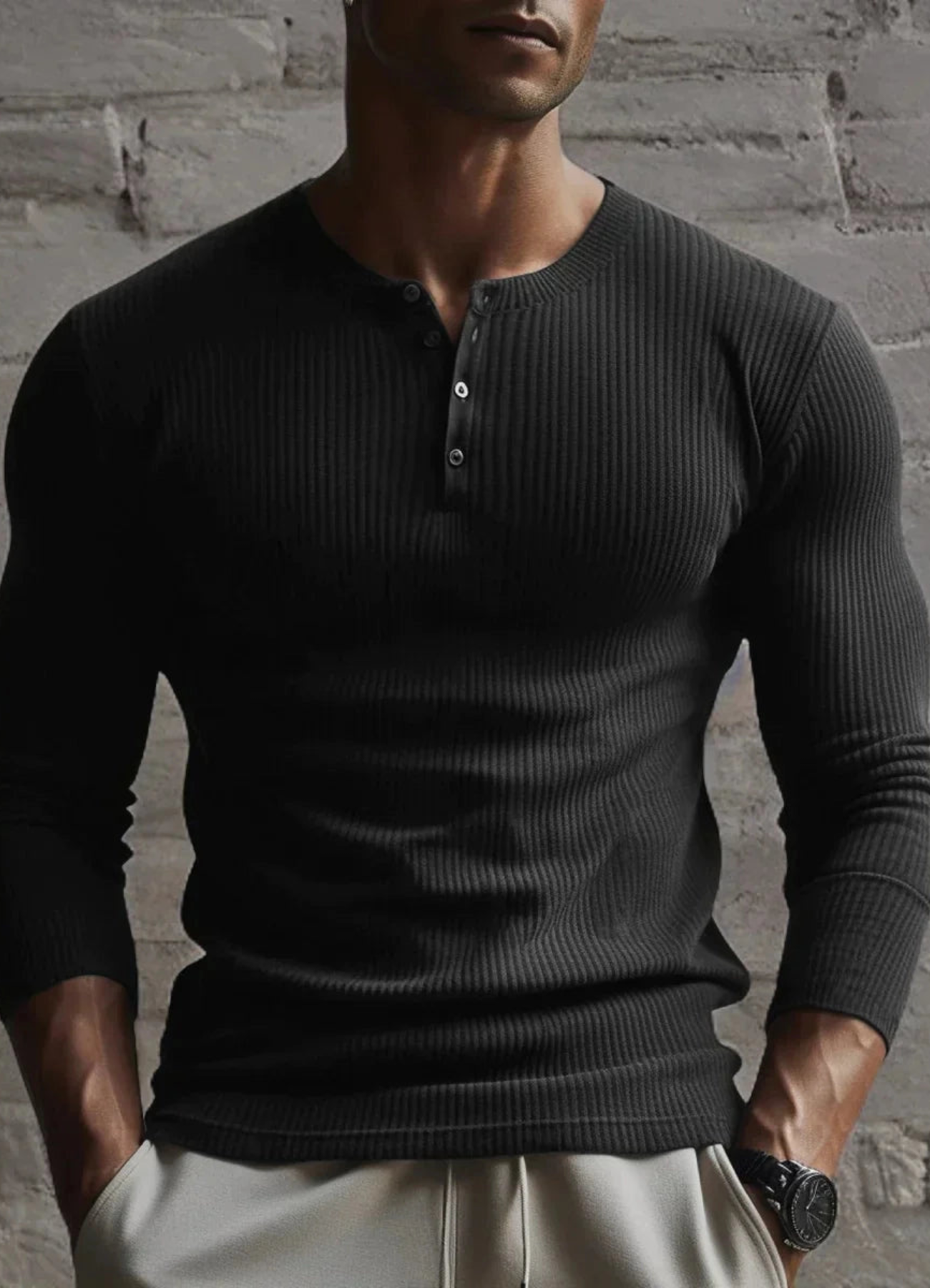 Zander | Chemise À Manches Longues Pour Homme  | Blanc