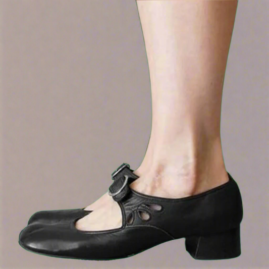 Denisa | Sandales orthopédiques en cuir avec semelle compensée