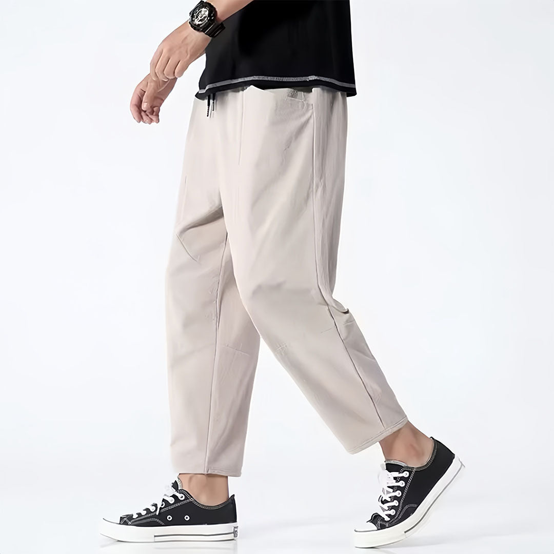 Pantalons en coton décontractés