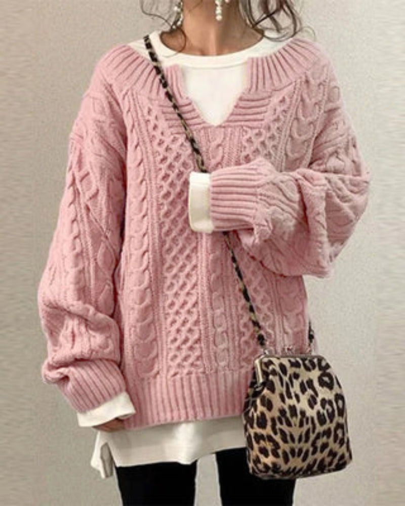 ZAYLA - PULL EN MAILLE STYLE BOHÈME