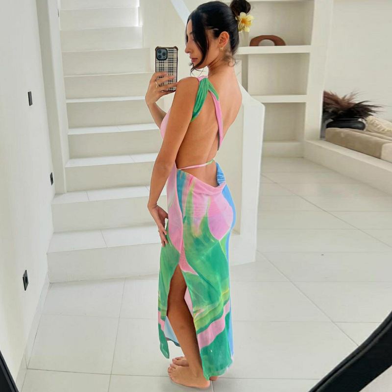 Nola | Robe longue pastel