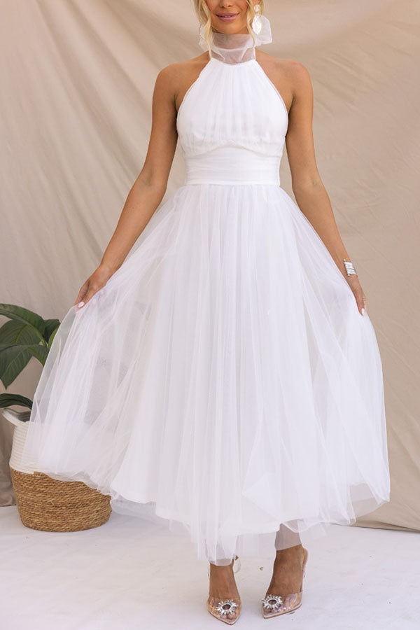 Sadie | Robe longue en fin tissu