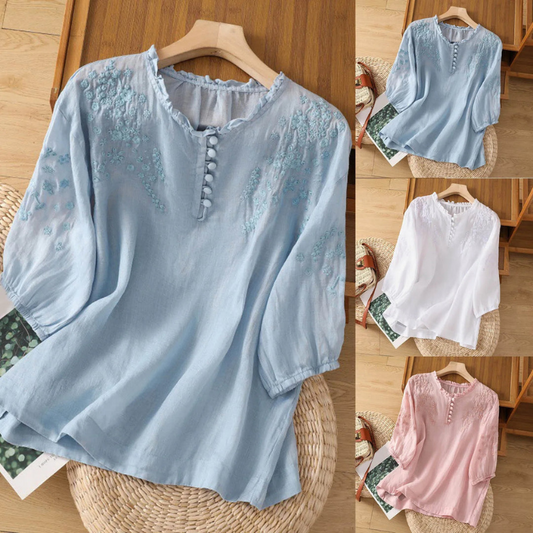 Zyra | Chemisier Chic Pour Femme | Blanc