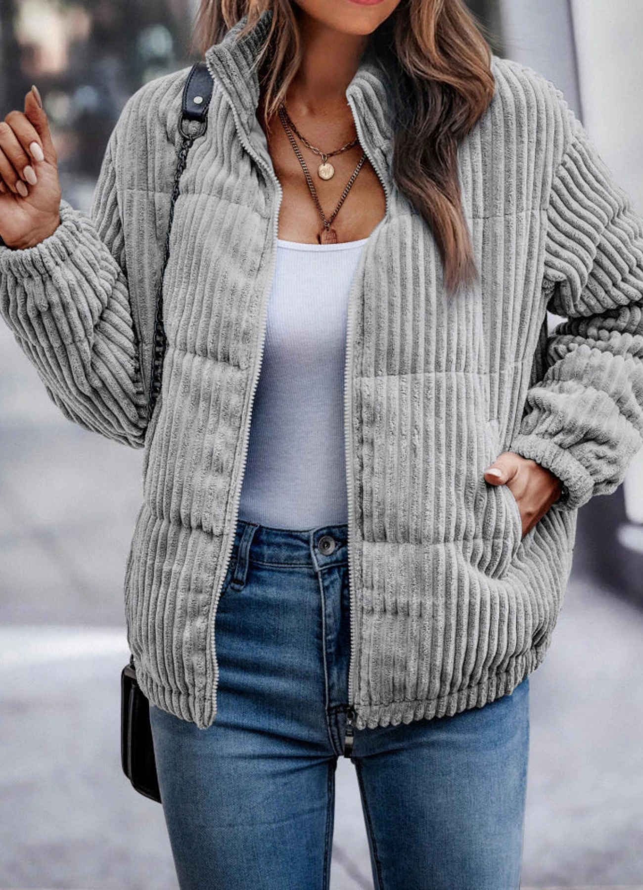 Aarushi | Veste Bomber Pour Femme | Hiver