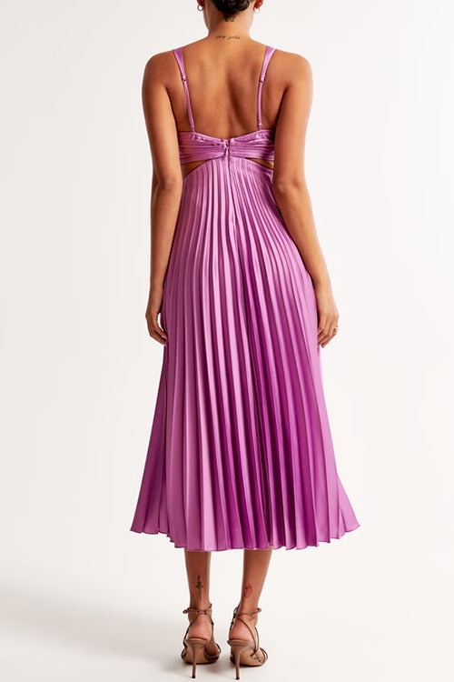 Aby - Robe longue plissée