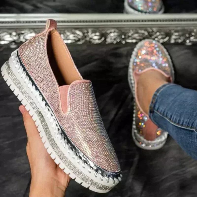 Zebana | Sneakers à Enfiler Pour Femmes | Blanche