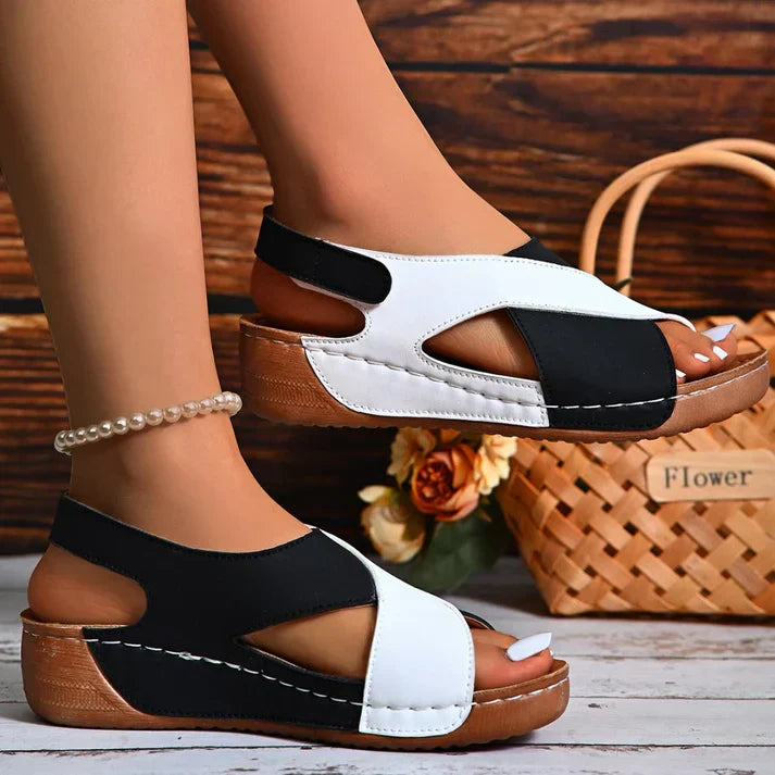 Sandales orthopédiques super confortables avec talon incliné pour femme