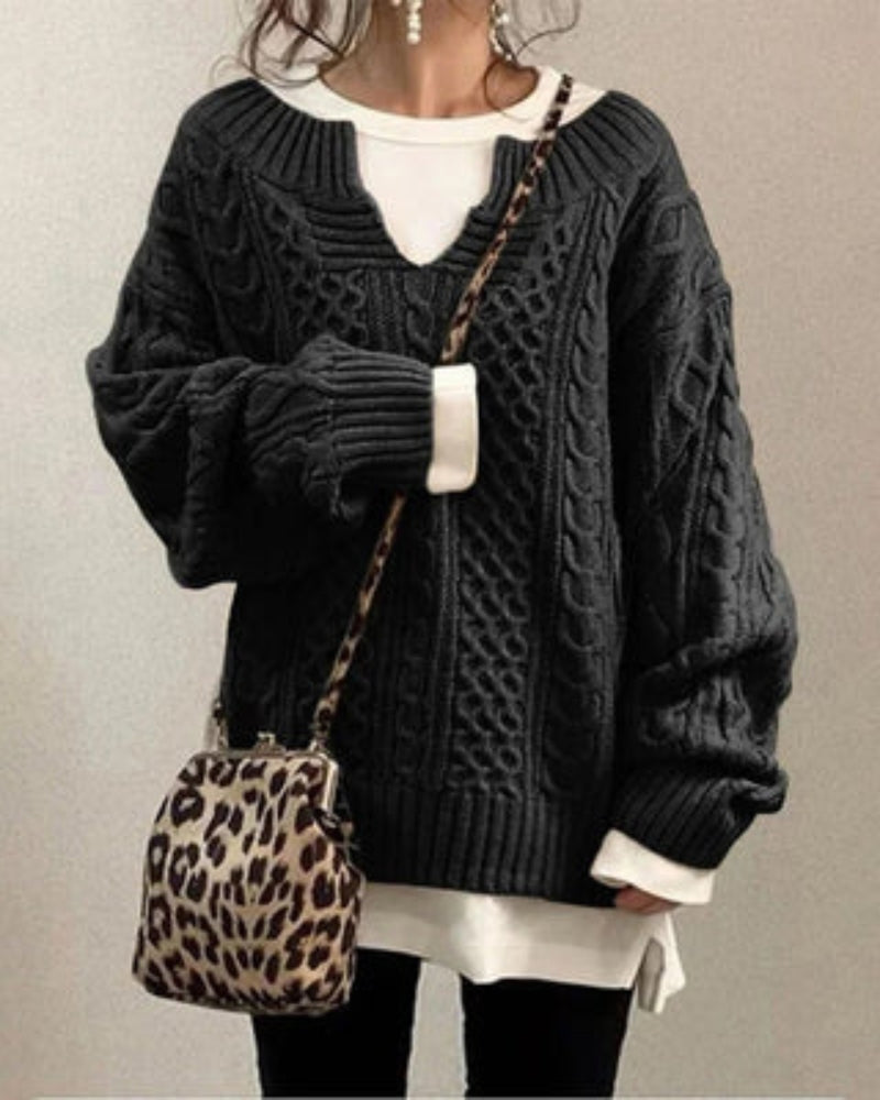 ZAYLA - PULL EN MAILLE STYLE BOHÈME