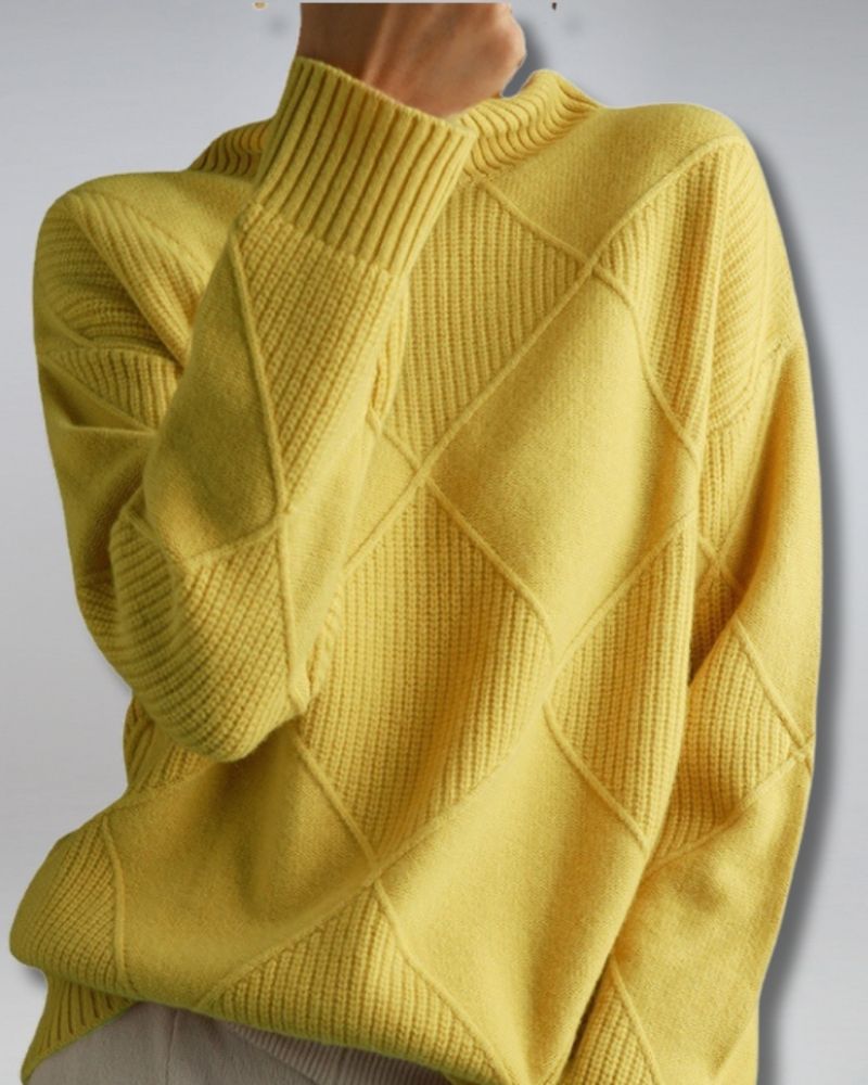 ADELIA - Pull chic à col roulé