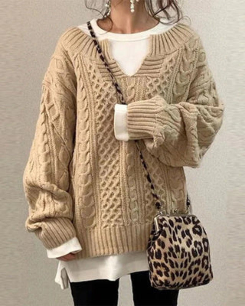 ZAYLA - PULL EN MAILLE STYLE BOHÈME