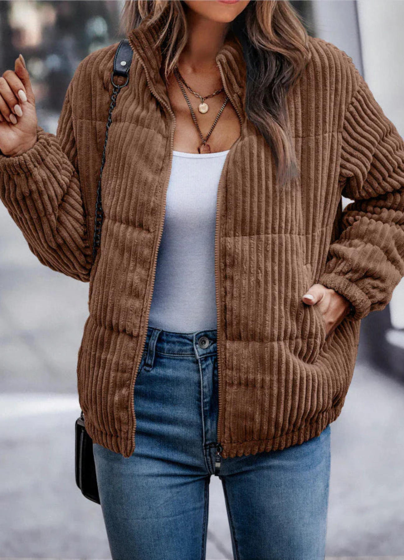 Aarushi | Veste Bomber Pour Femme | Hiver