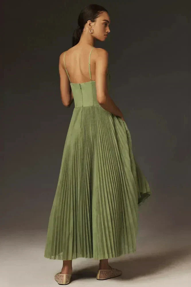 Isabella | Robe midi en tulipe brillante