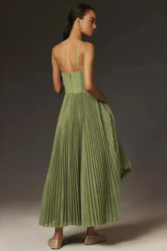 Isabella | Robe midi en tulipe brillante