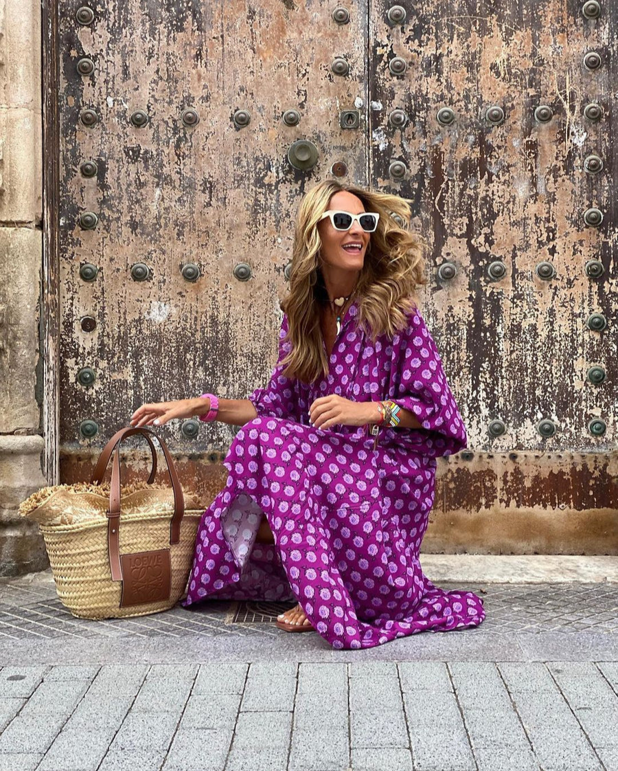 Elin | Robe Maxi en Coton Style Bohème
