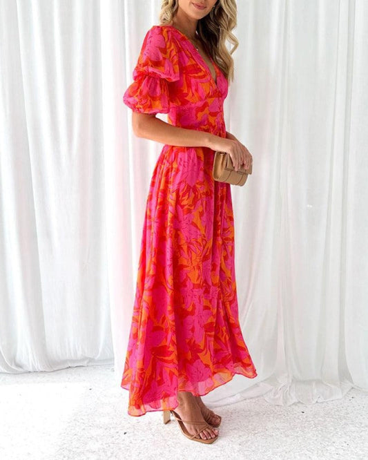 Derana™ - Longue robe rose