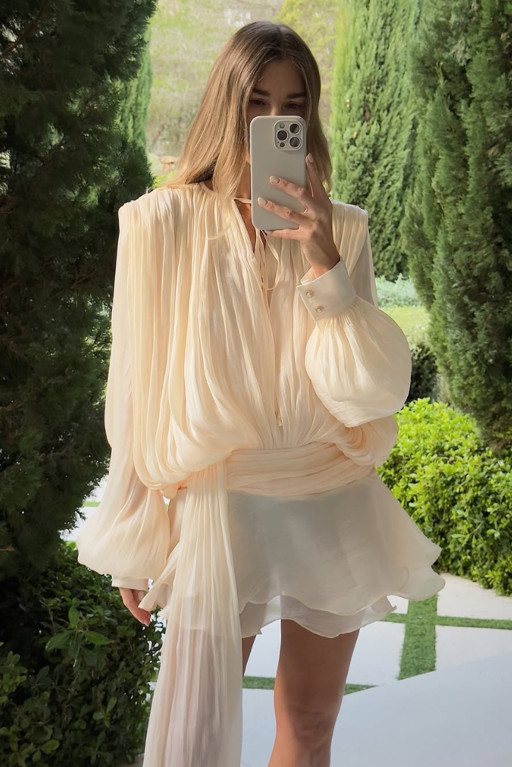 Sylvie | Robe courte à volants