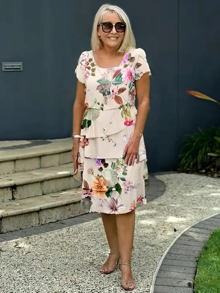 Robe florale lumineuse Francin