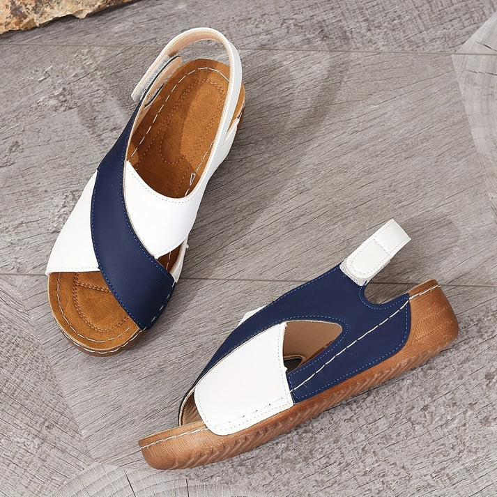 Sandales orthopédiques super confortables avec talon incliné pour femme