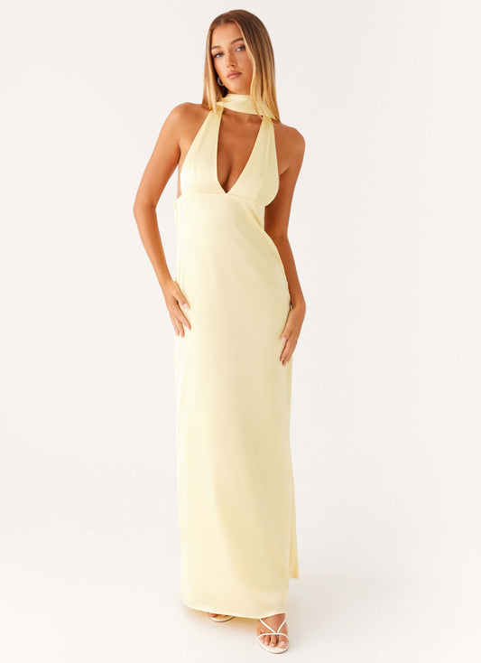 Alicia Satin - Robe Longue