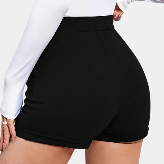 Zaniyah | Pantalon court chic taille haute pour femmes