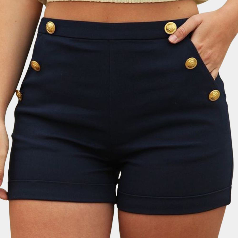 Zaniyah | Pantalon court chic taille haute pour femmes