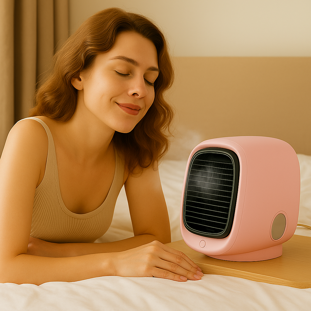 AIRLOOM | Humidificateur et rafraîchisseur d'air portable 2 en 1