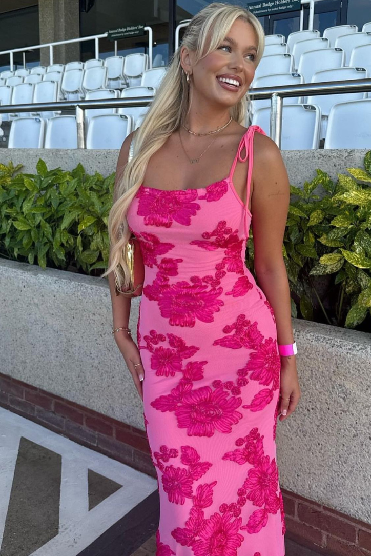 Thea | Robe longue fleuries