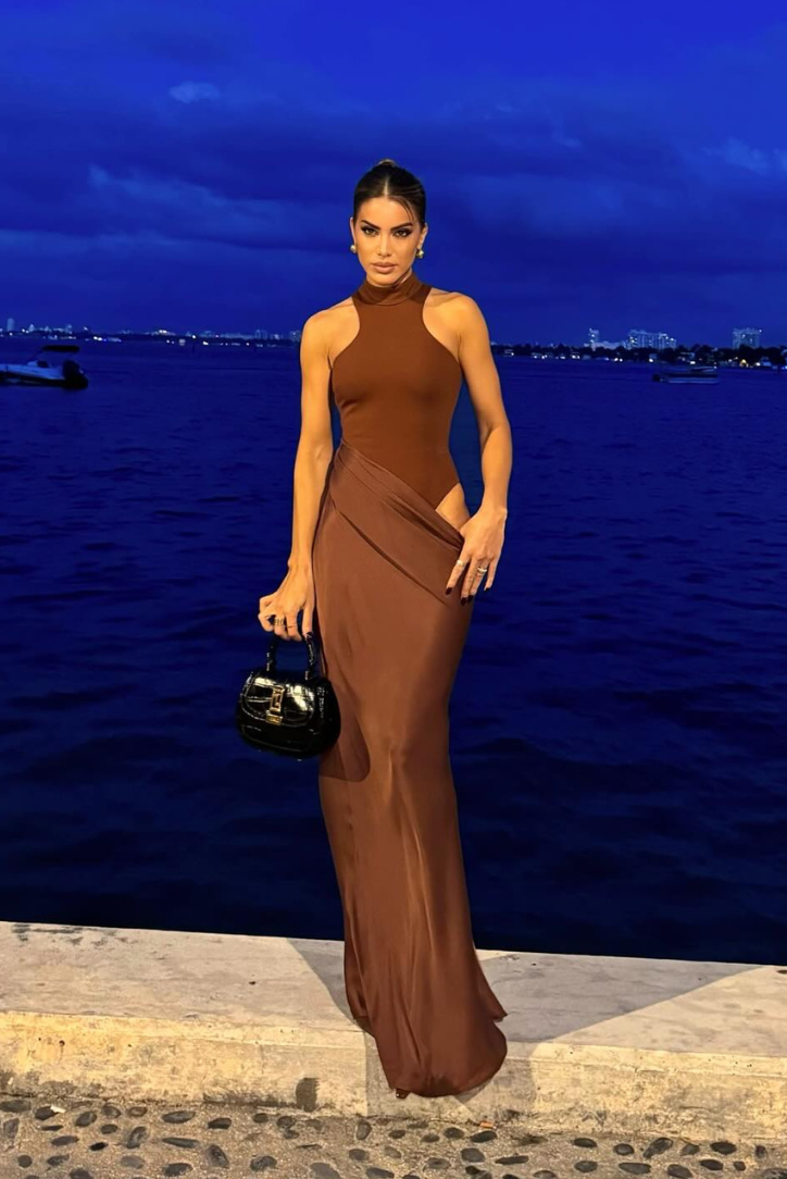 Faye | Robe longue asymétrique