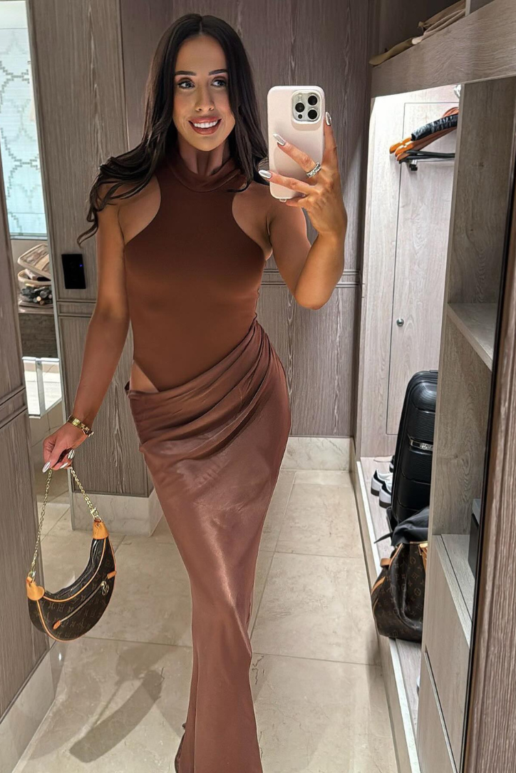 Faye | Robe longue asymétrique