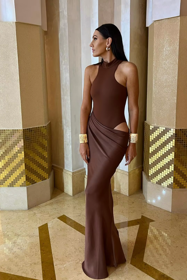 Faye | Robe longue asymétrique