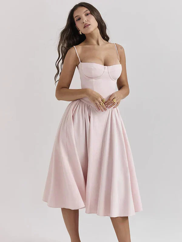Kiki | Robe rétro à mi-mollet