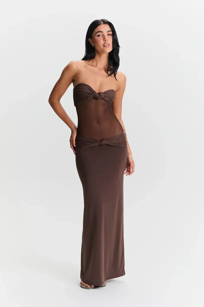 Zola | Robe longue à bandeau amovible