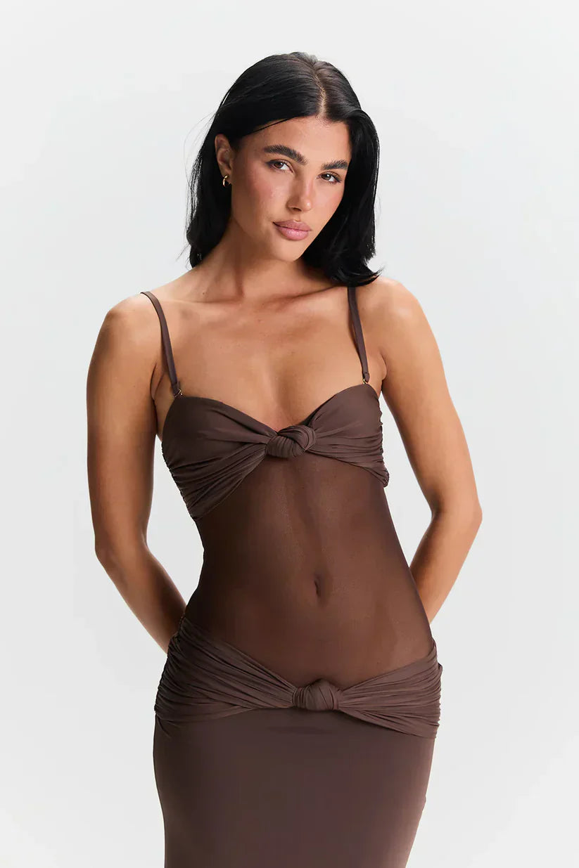 Zola | Robe longue à bandeau amovible