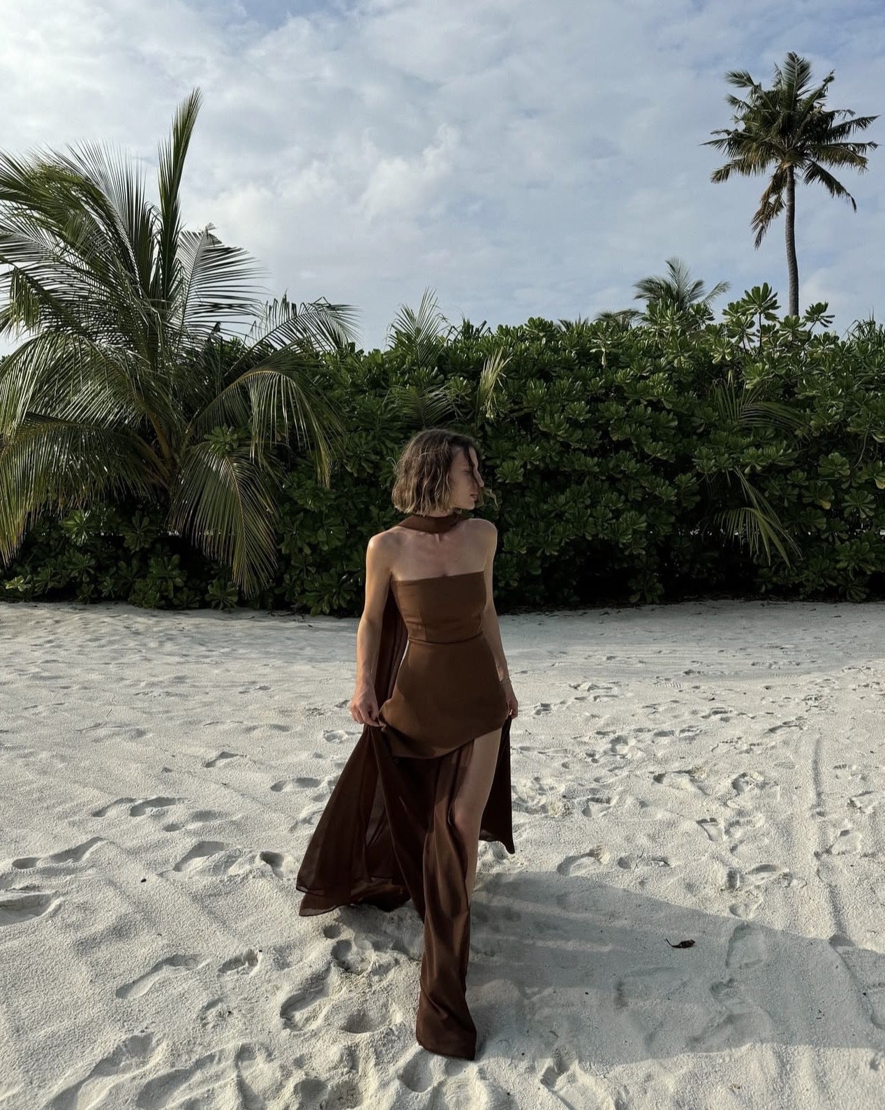 Valerie | Robe longue asymétrique
