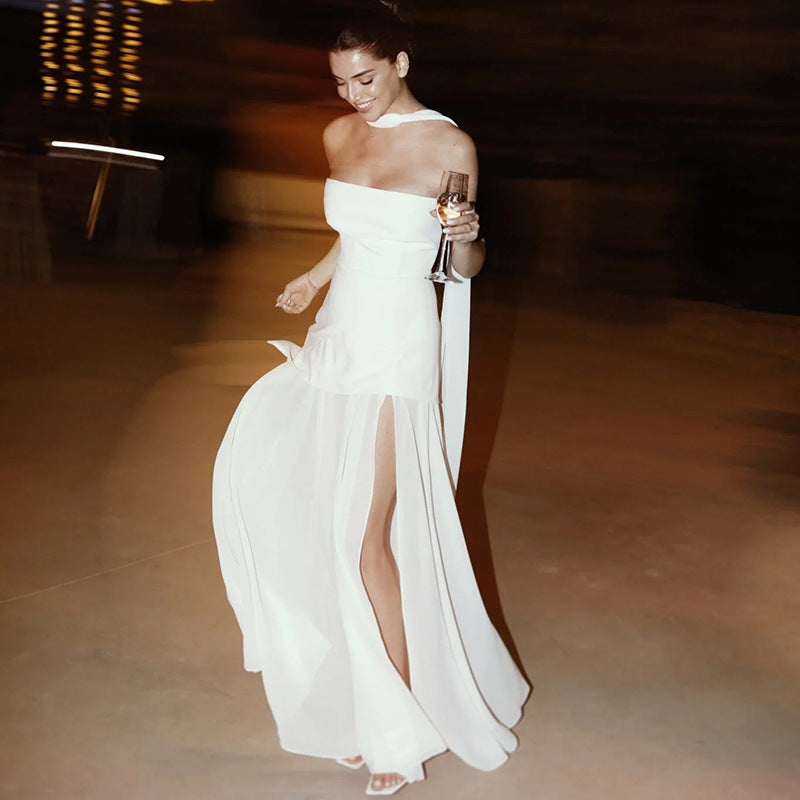 Valerie | Robe longue asymétrique