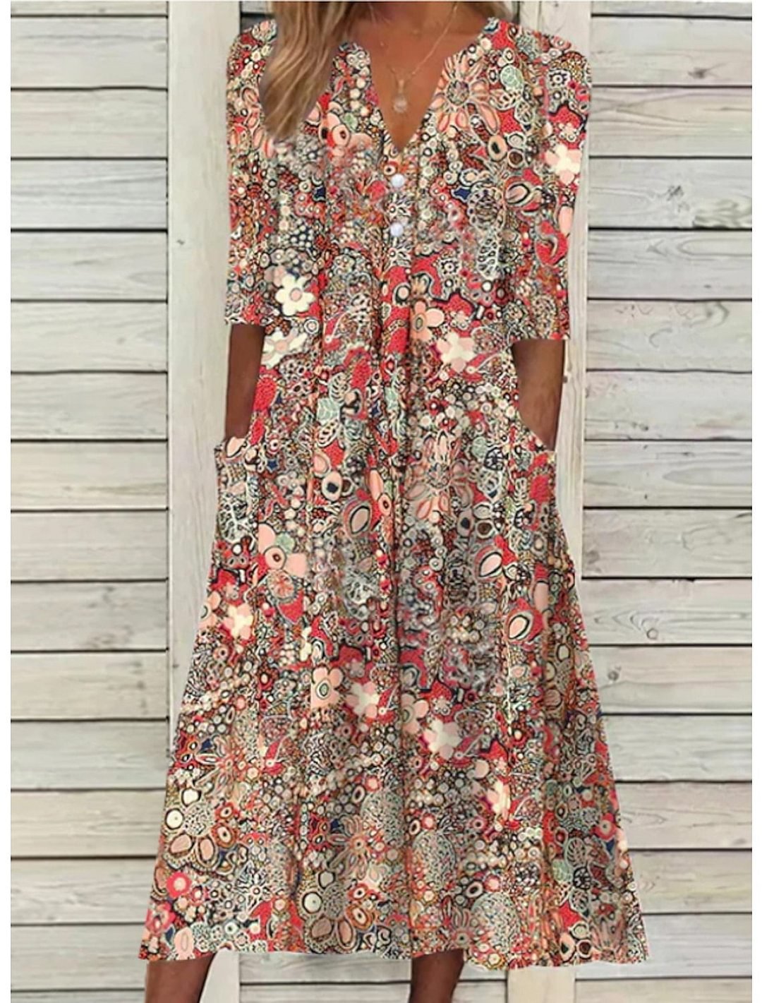 WILLOW | ROBE D'ÉTÉ ÉLÉGANTE AVEC COUVERTURE DU VENTRE