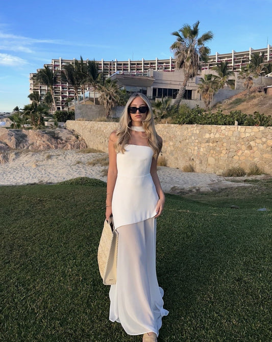 Valerie | Robe longue asymétrique