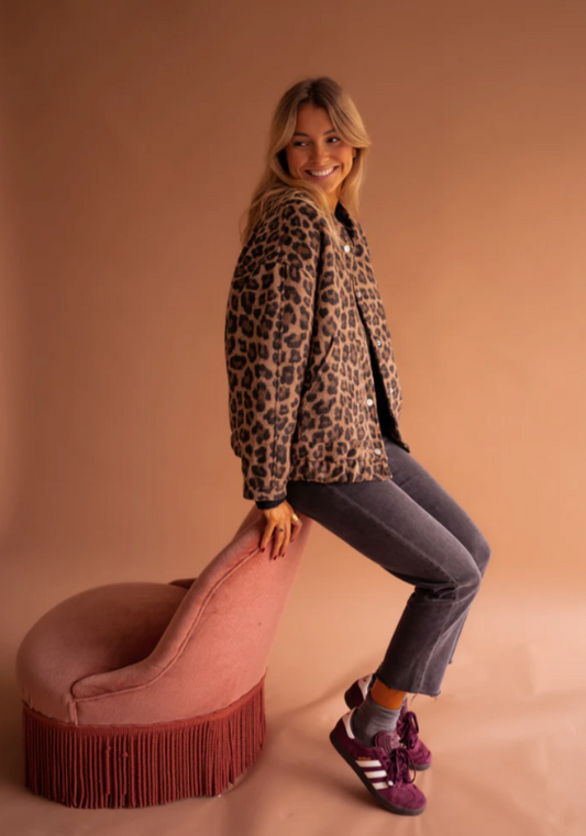 LEONA™ | Veste Bomber Léopard