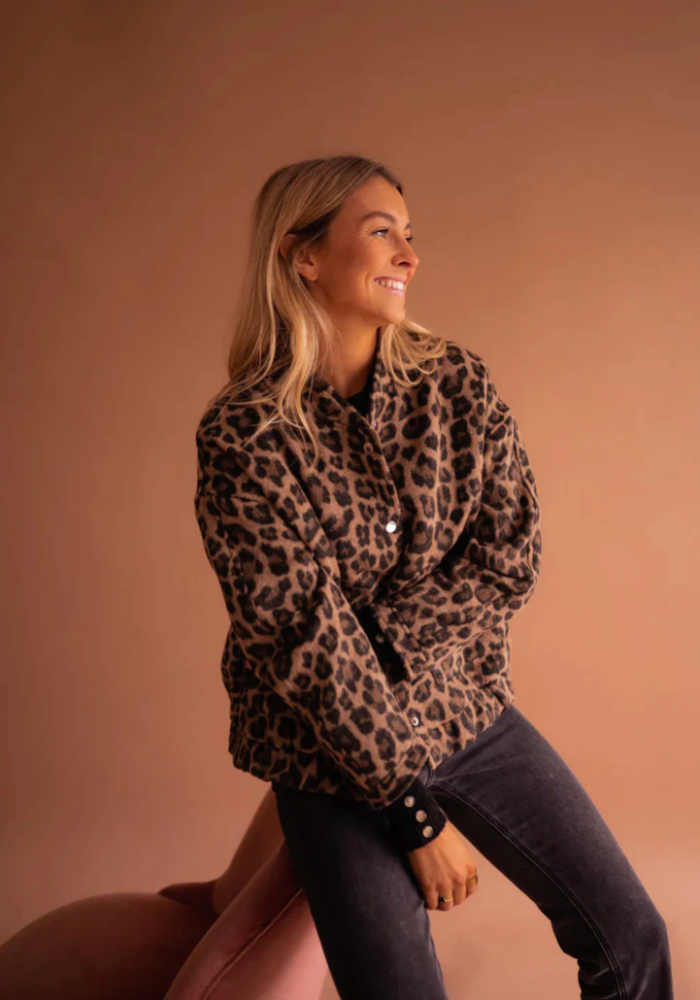 LEONA™ | Veste Bomber Léopard